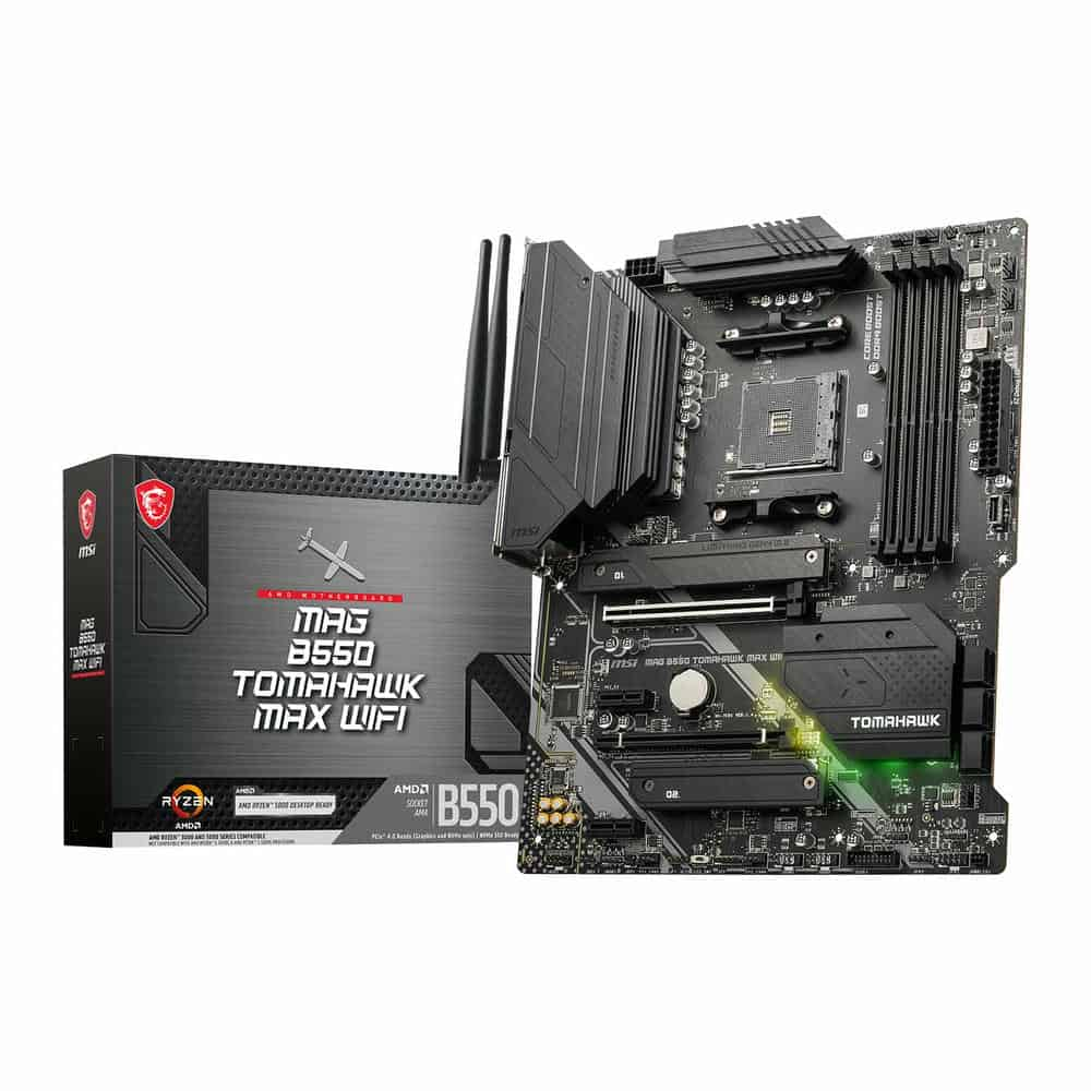 MSI AMD B550 MAG TOMAHAWK MAX AM4 WIFI PCIe 4.0 ATX Motherboard